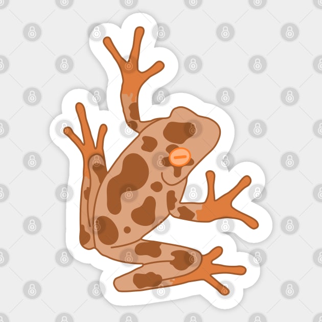 Chocolate Bull Frog Sticker by CoreyUnlimited